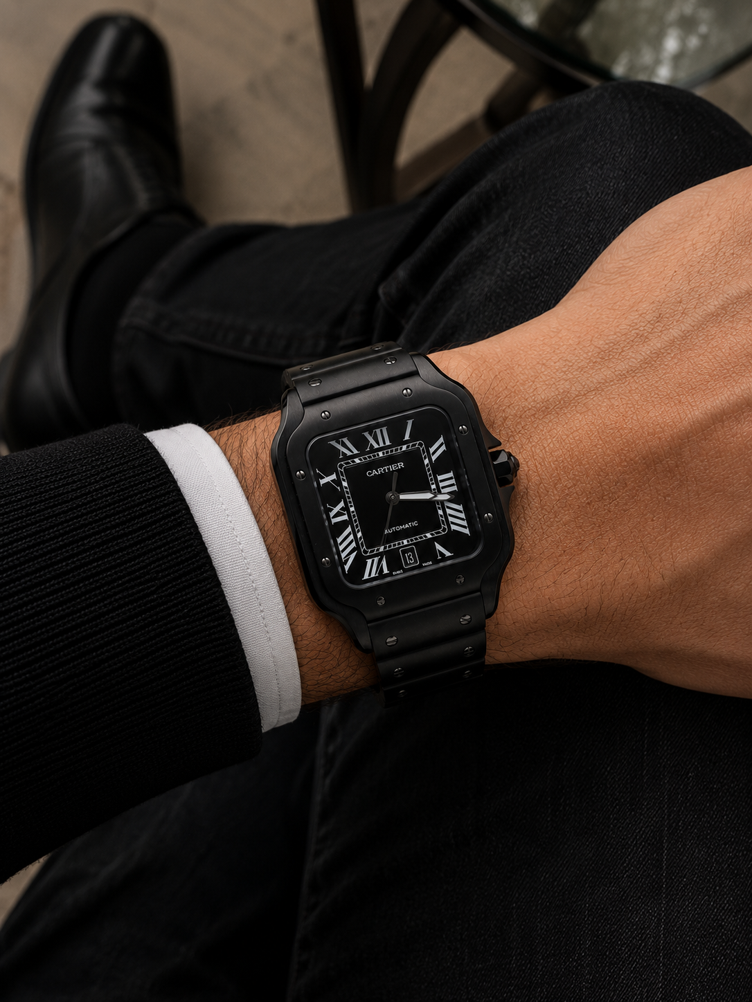 CARTIER SANTOS DE CARTIER AUTOMÁTICO 40 MM – ALL BLACK