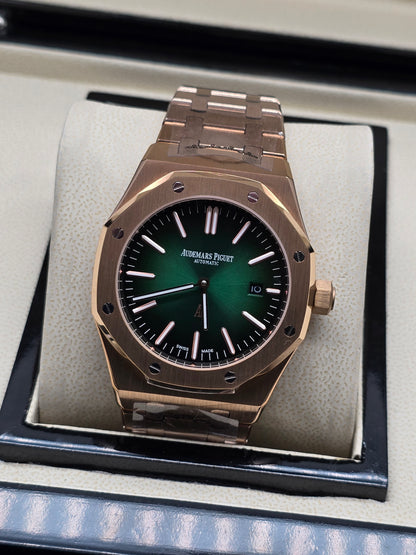 AUDEMARS PIGUET ROYAL OAK 41MM VERDE DEGRADADO ORO ROSA