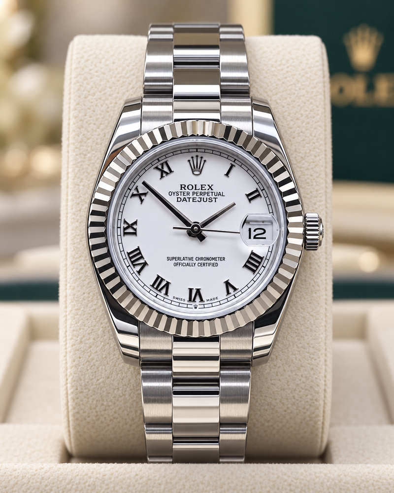 ROLEX DATEJUST 31 MM DAMA – ESFERA BLANCA