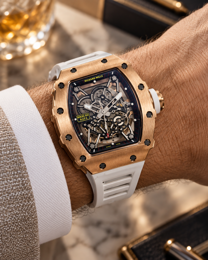 RICHARD MILLE RM 35-02 RAFAEL NADAL AUTOMÁTICO – ROSE GOLD & WHITE