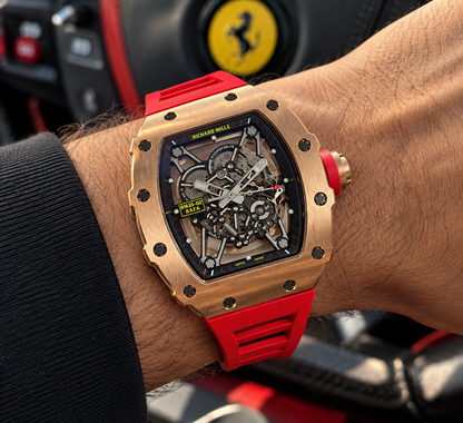 RICHARD MILLE RM 35-02 RAFAEL NADAL AUTOMÁTICO – ROSE GOLD & RED
