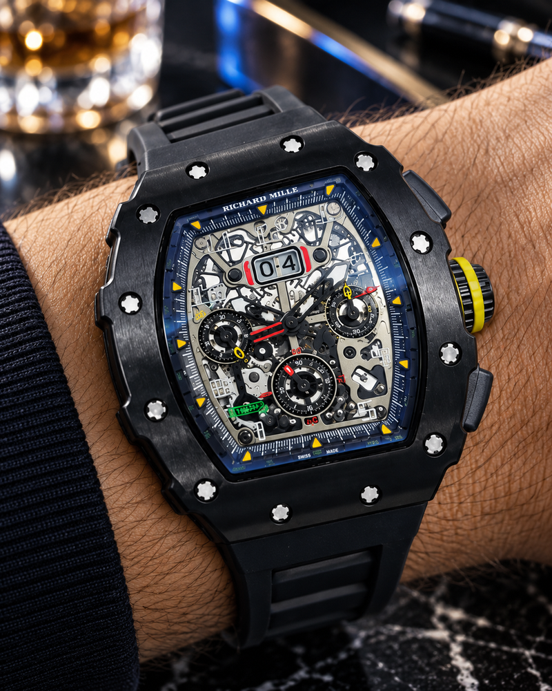 RICHARD MILLE AUTOMÁTICO SKELETON – BLACK EDITION