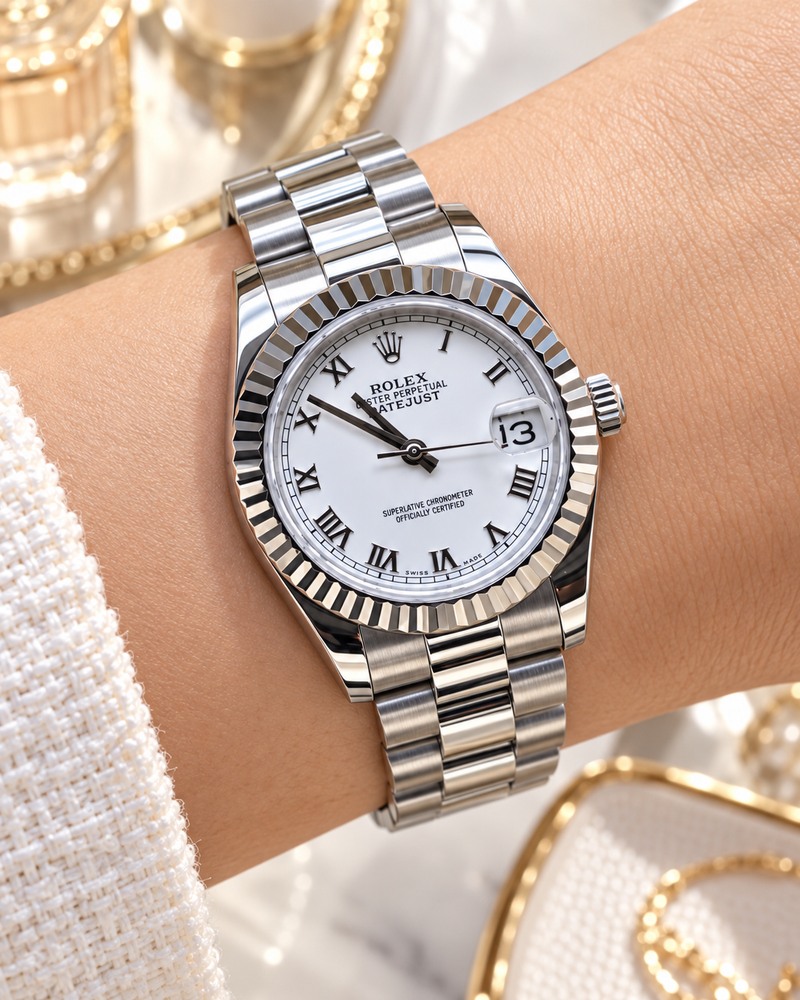 ROLEX DATEJUST 31 MM DAMA – ESFERA BLANCA