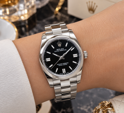 ROLEX OYSTER PERPETUAL 31 MM DAMA – ESFERA NEGRA