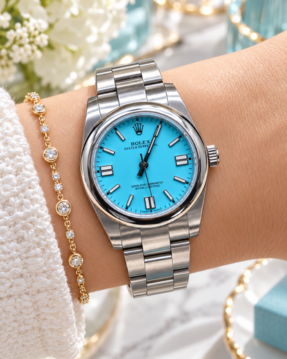 ROLEX OYSTER PERPETUAL 31 MM DAMA – ESFERA TURQUESA