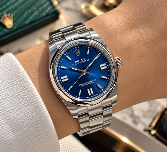 ROLEX OYSTER PERPETUAL DAMA 31 MM – ESFERA AZUL