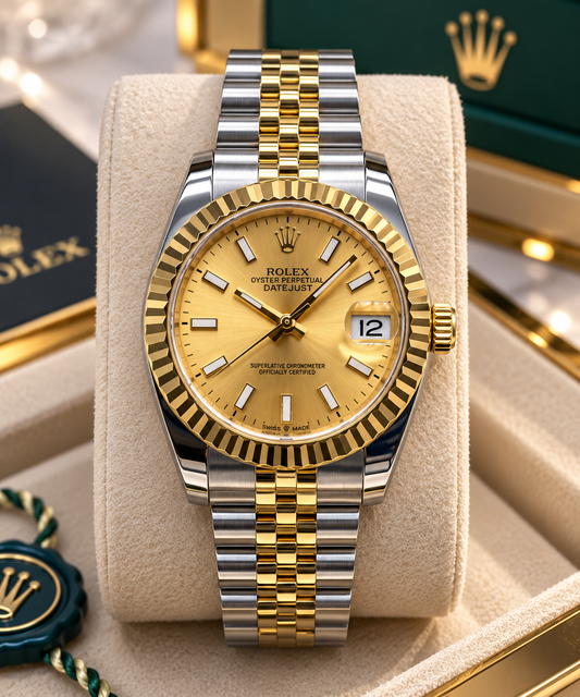 ROLEX DATEJUST DAMA 31 MM – ESFERA CHAMPAGNE