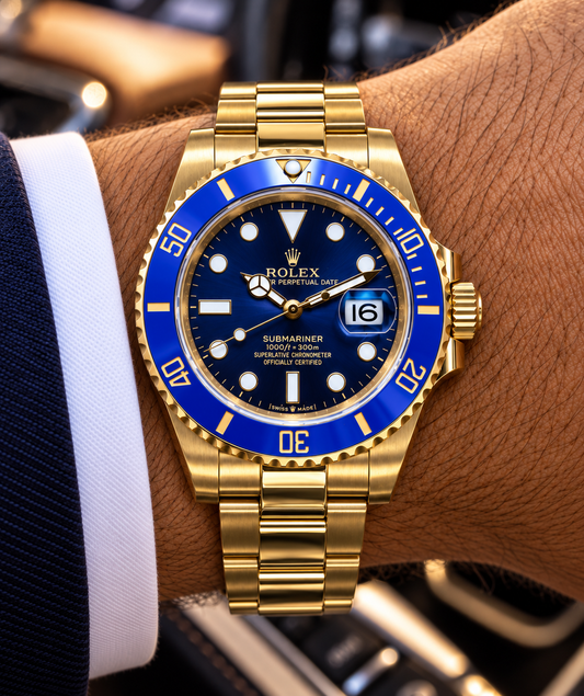 ROLEX SUBMARINER BLUESY 41 MM – ESFERA AZUL Y ACABADO DORADO
