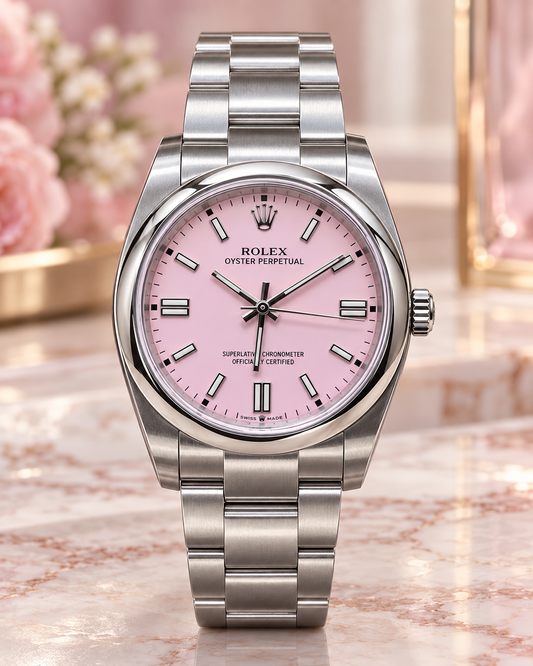 ROLEX OYSTER PERPETUAL 36 MM – ESFERA ROSA Y BRAZALETE OYSTER