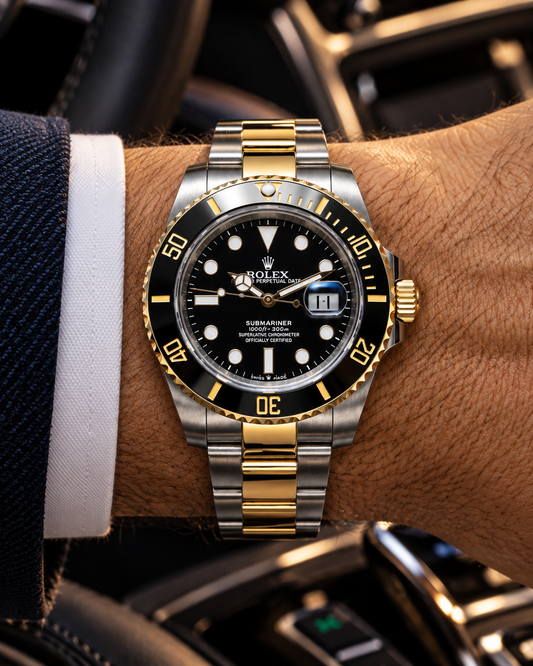 ROLEX SUBMARINER 41 MM – ESFERA NEGRA Y ACABADO BICOLOR