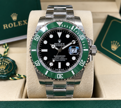 ROLEX SUBMARINER STARBUCKS 41 MM – ESFERA NEGRA Y BISEL VERDE