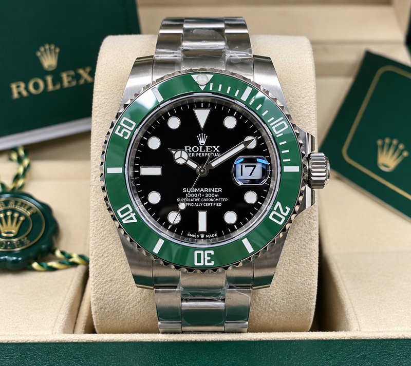 ROLEX SUBMARINER STARBUCKS 41 MM – ESFERA NEGRA Y BISEL VERDE