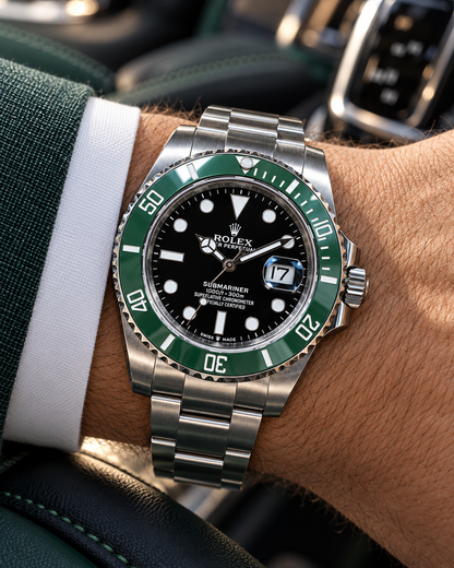 ROLEX SUBMARINER STARBUCKS 41 MM – ESFERA NEGRA Y BISEL VERDE