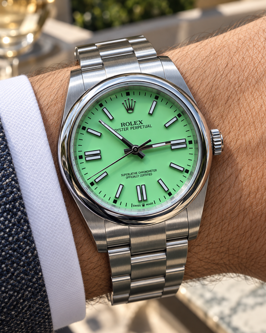 ROLEX OYSTER PERPETUAL 36 MM – ESFERA PISTACHO